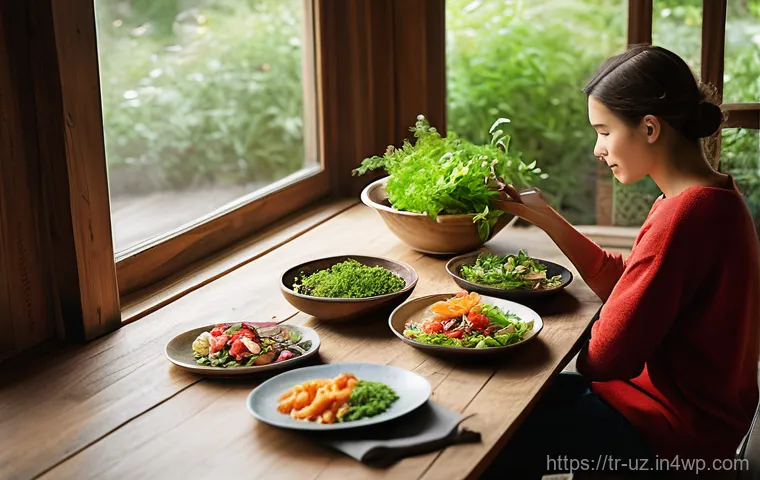 맞춤형 영양과 식이요법의 차이점 - **Prompt 2: Personalized Nutrition Empowerment**
    "A warmly lit, inviting close-up shot of a conf...